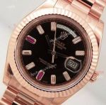 Rose Gold Rolex Day-Date II 41mm Replica Watch